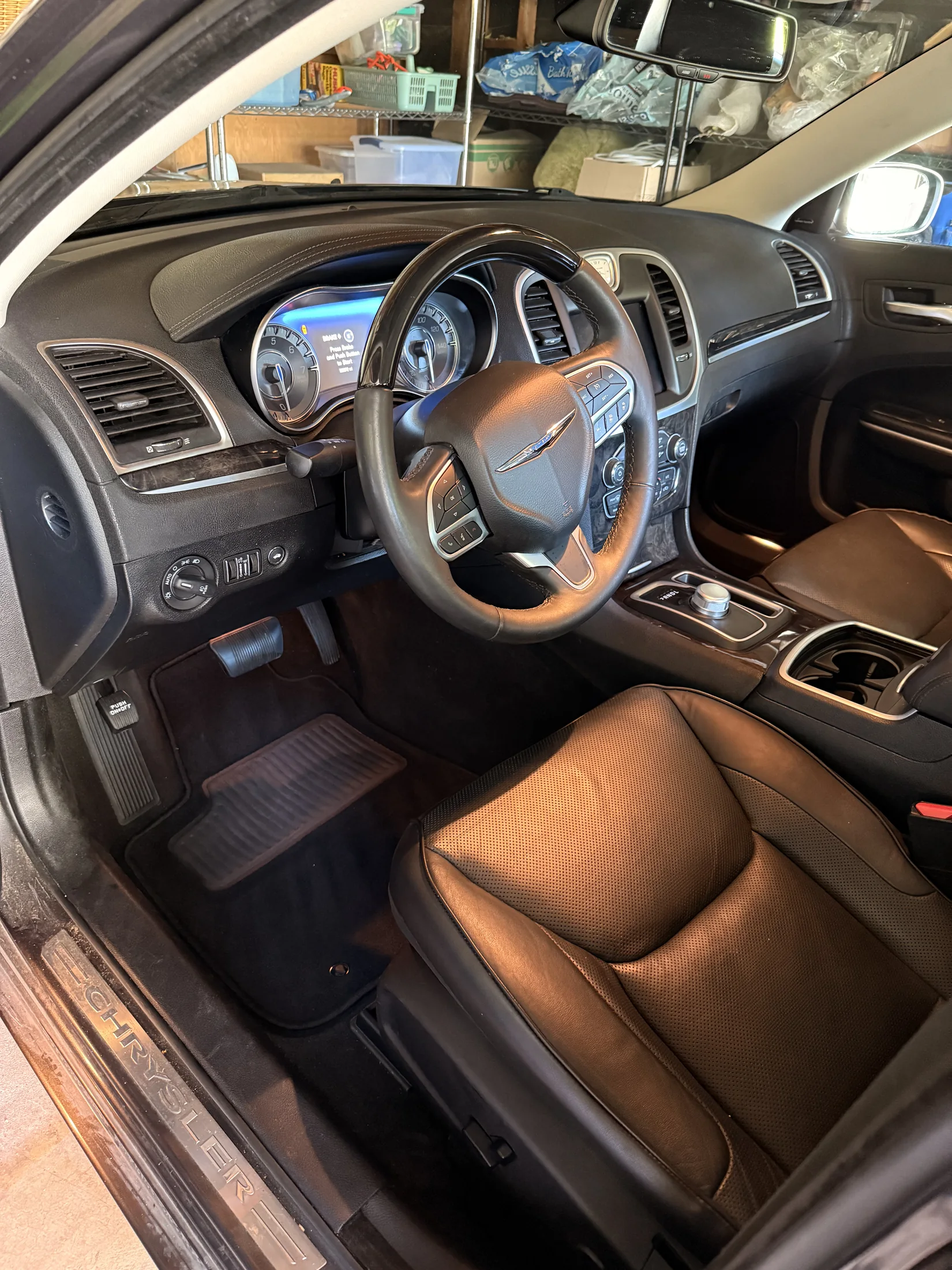 Chrysler front cabin after interior detailing