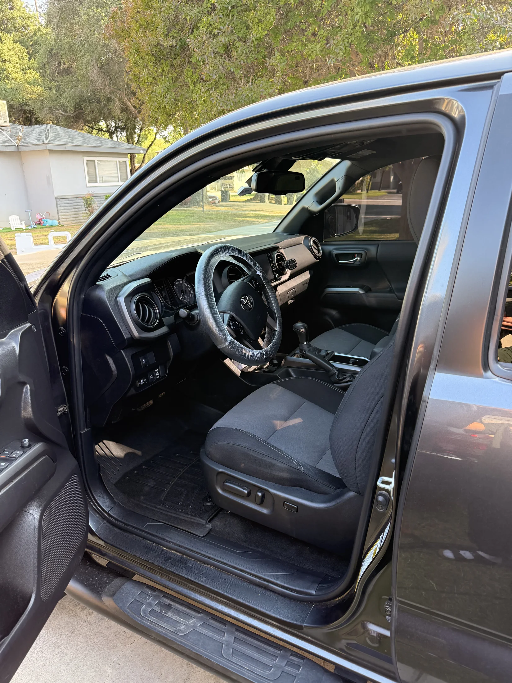 Toyota Tacoma cabin after interior detailing